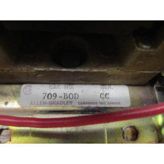 Allen Bradley 709-BOD Starter 709-B0D Ser.CC, W 3 Relays - Used
