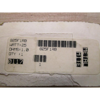 Ohmite 825F1R0 Metal Mite 1Ω 1% 25W
