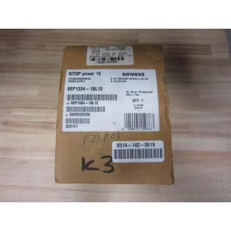 Siemens 6EP1-334-1SL12 Power Supply 6EP13341SL12