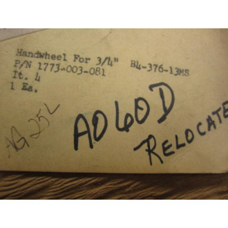 Velan 1773-3-8 Handwheel