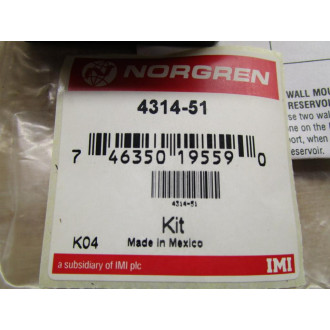 Norgren 4314-51 Excelon 73 & 74  Series Quikclamp Kit 431451 (Pack of 6)