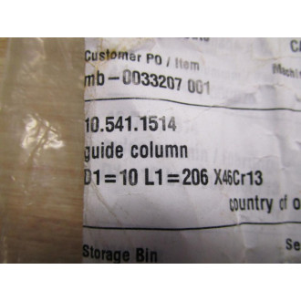 Multivac 10.541.1514 Guide Column (Pack of 2)