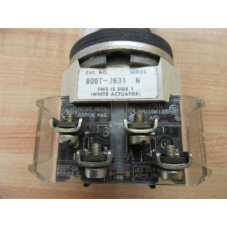 Allen Bradley 800T-J631 Key Operated Selector Switch 800TJ631 W800T-XA - Used