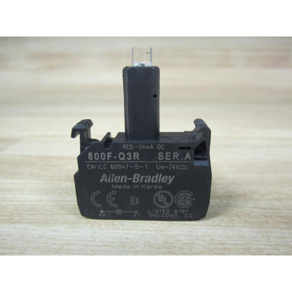 Allen Bradley 800F-Q3R LED Lamp Module 800FQ3R Red-24 mA DC - New No Box