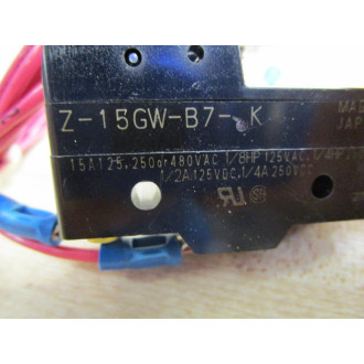 Omron Z-15GW-B7-K Limit Switch Z15GWB7K W Wire Leads