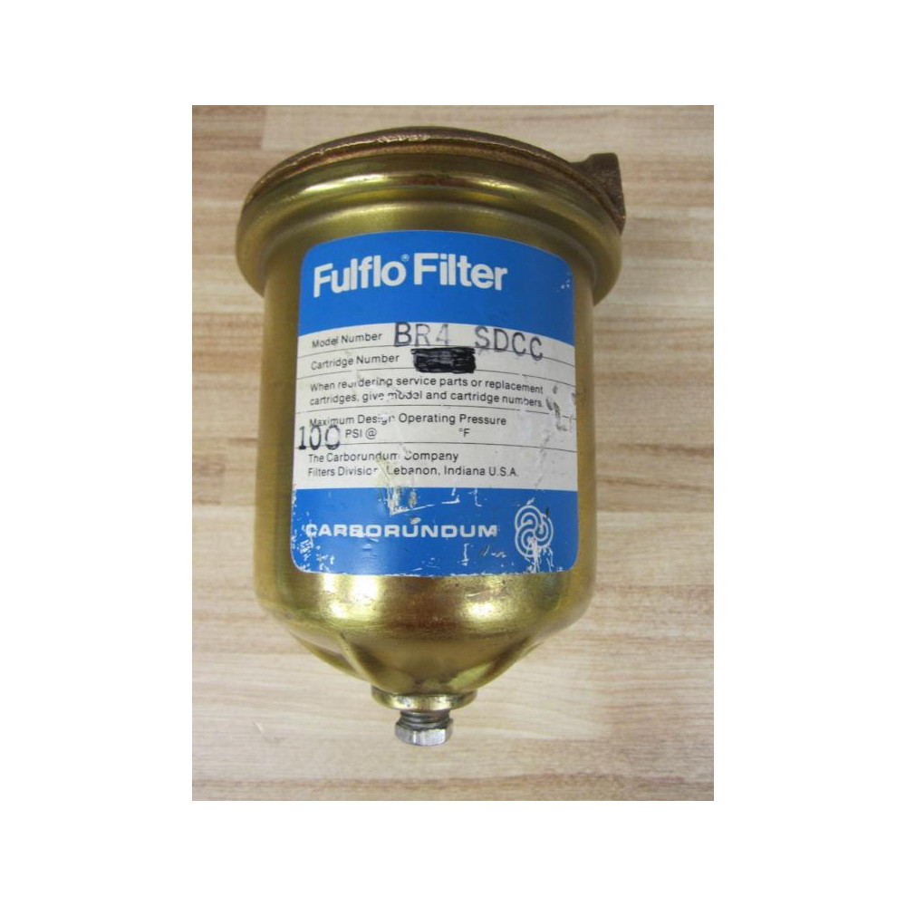 Carborundum BR4 SDCC Fulflo Filter BR4SDCC - New No Box
