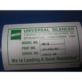 Universal 11-103-AA Universal Silencer