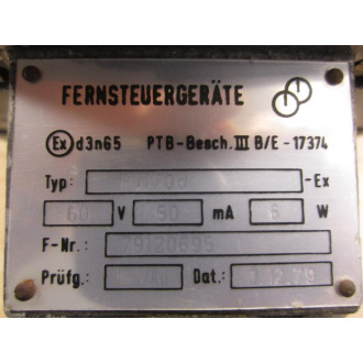 Fernsteuergerate PW70D-EX Transducer - Used