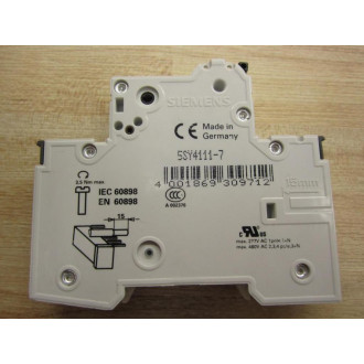 Siemens 5SY4111-7 Circuit Breaker - New No Box