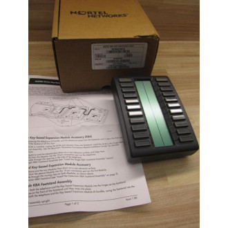Nortel Networks NTMN37BA70 Phone Expansion Module Missing Labels