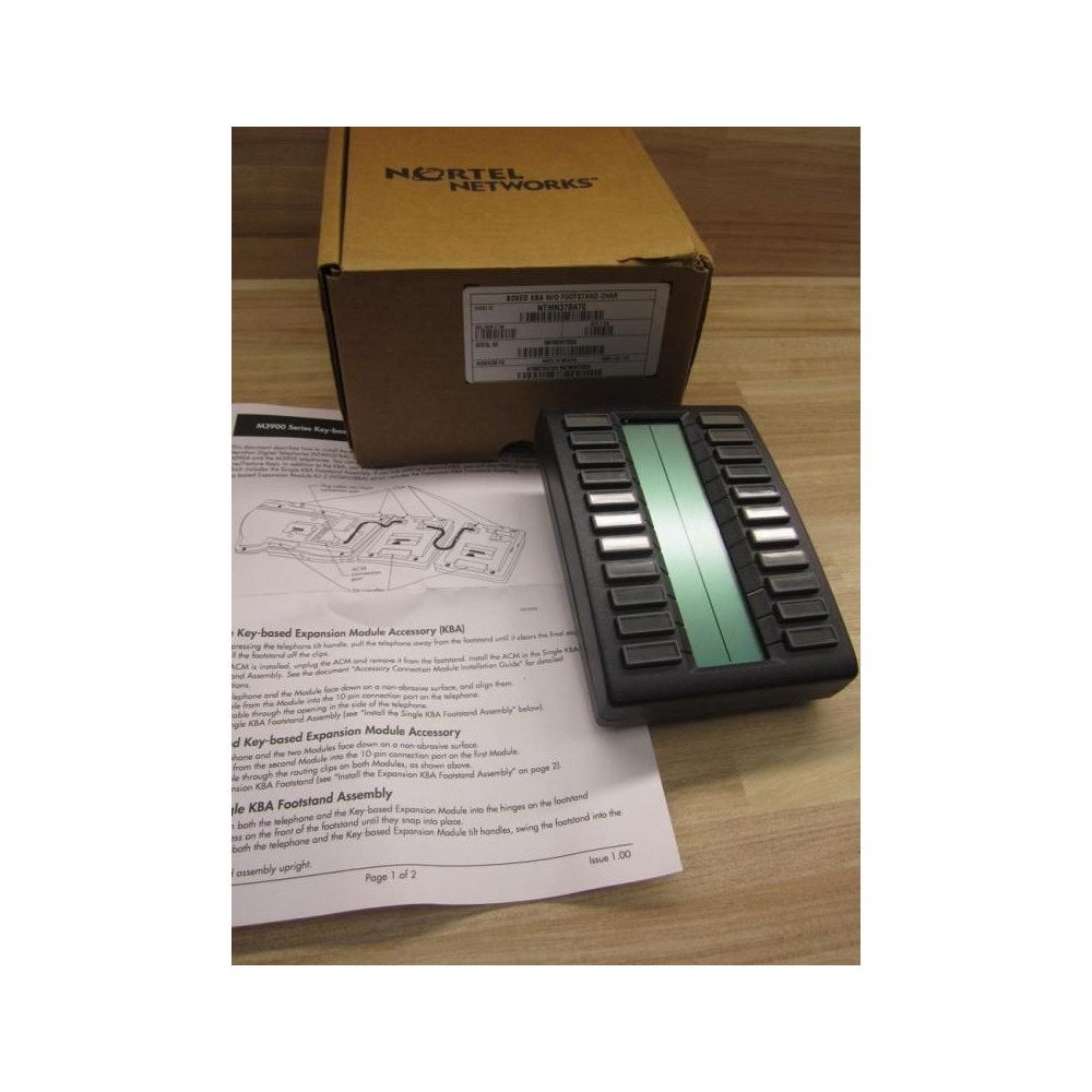 Nortel Networks NTMN37BA70 Phone Expansion Module Missing Labels