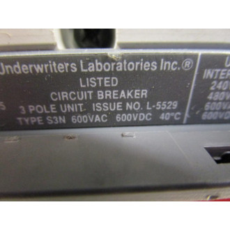 ABB SACES3 70A Circuit Breaker  S3N - Used