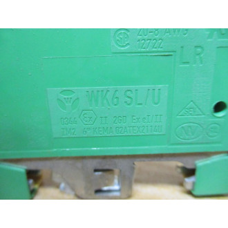Wieland Electric WK6-SLU WK6SLU Terminal Block (Pack of 6) - New No Box
