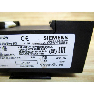 Siemens 3UF7101-1AA00-0 Relay Module - New No Box