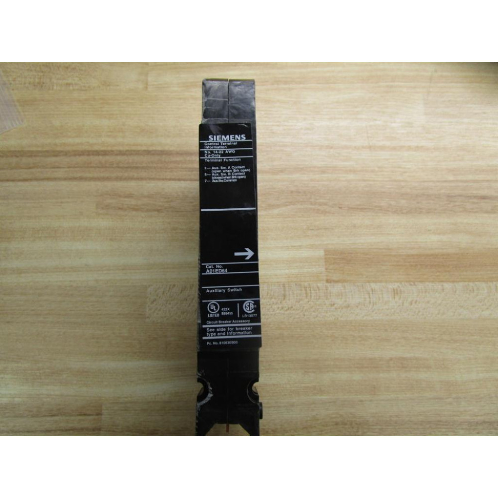 Siemens A01ED64 Auxiliary Switch - New No Box