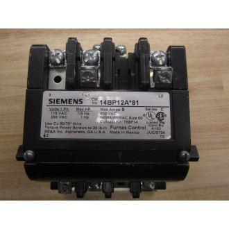 Siemens 14BP12AA81 Heavy Duty Motor Starter Inverted Coil - New No Box