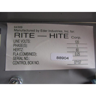 Rite-Hite 64309 Dock Control Box 07157 A-6R64 - New No Box