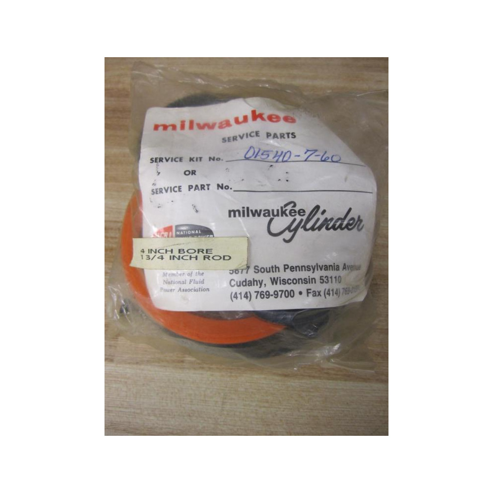 Milwaukee Cylinder 01540-7-60 01540760 Seal Kit - New No Box