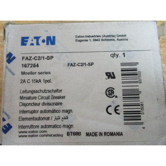 Eaton FAZ-C21 2A Circuit Breaker FAZC21