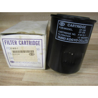 Taisei Kogyo F-913-1 Hydraulic Filter Cartridge F9131 Dented
