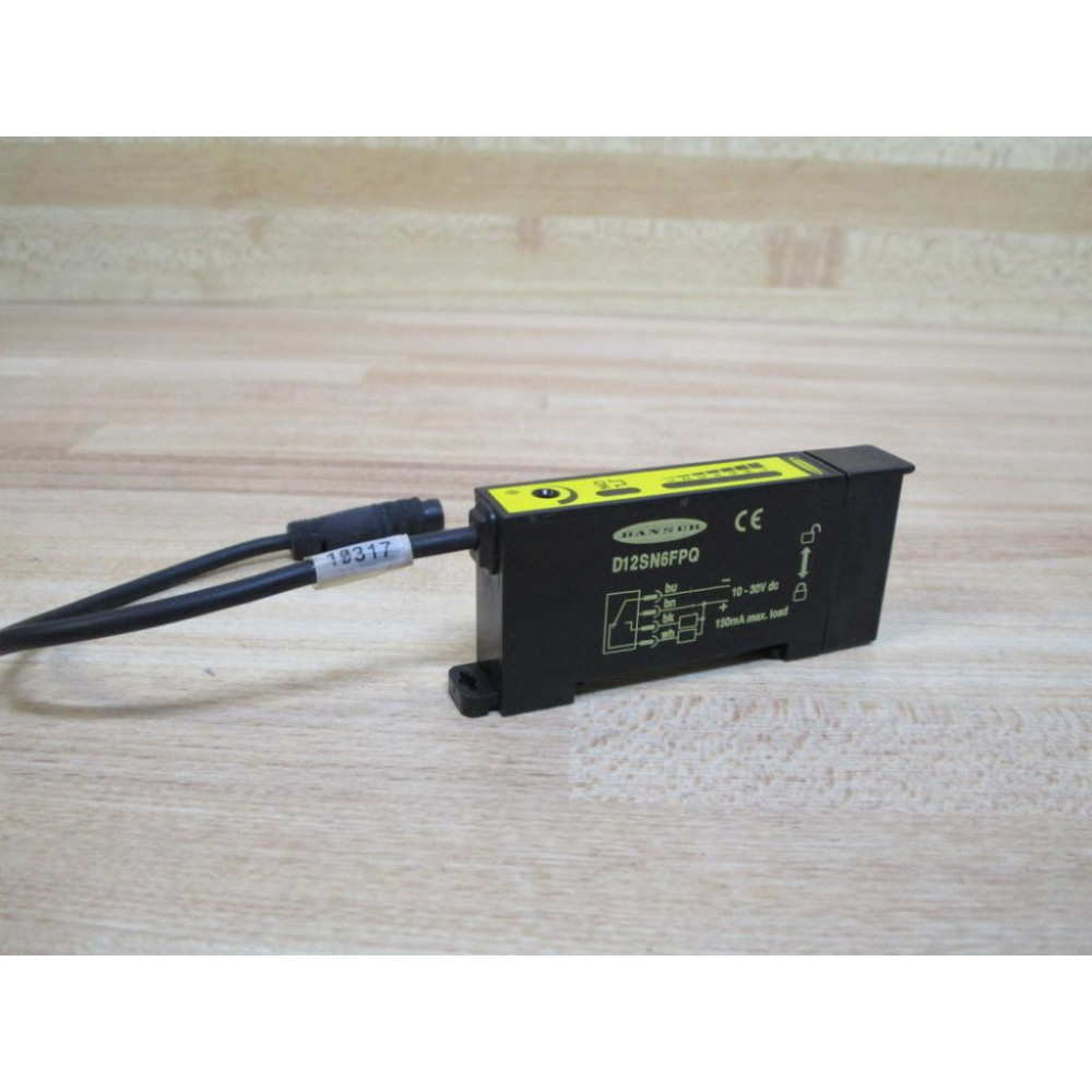 Banner D12SN6FPQ Sensor 33712 - Used