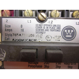 Westinghouse A200M0CACM Starter - Used