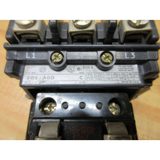 Allen Bradley 505-AOD Starter 505-A0D - Used