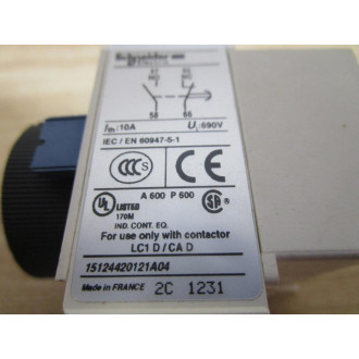 Schneider Electric LADR2 Auxiliary Contact Block - New No Box