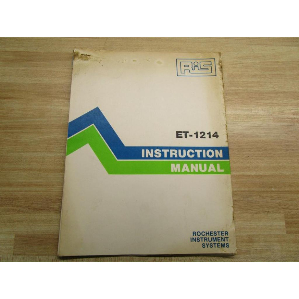 RiS 1035-143 Instruction Manual For ET-1214 - Used
