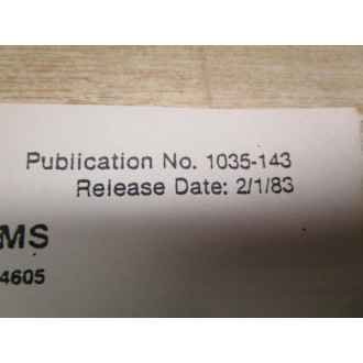 RiS 1035-143 Instruction Manual For ET-1214 - Used