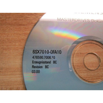 Siemens 6SX7010-0FA10 Simovis CD - Used