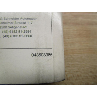 Modicon 043503386 User Manual