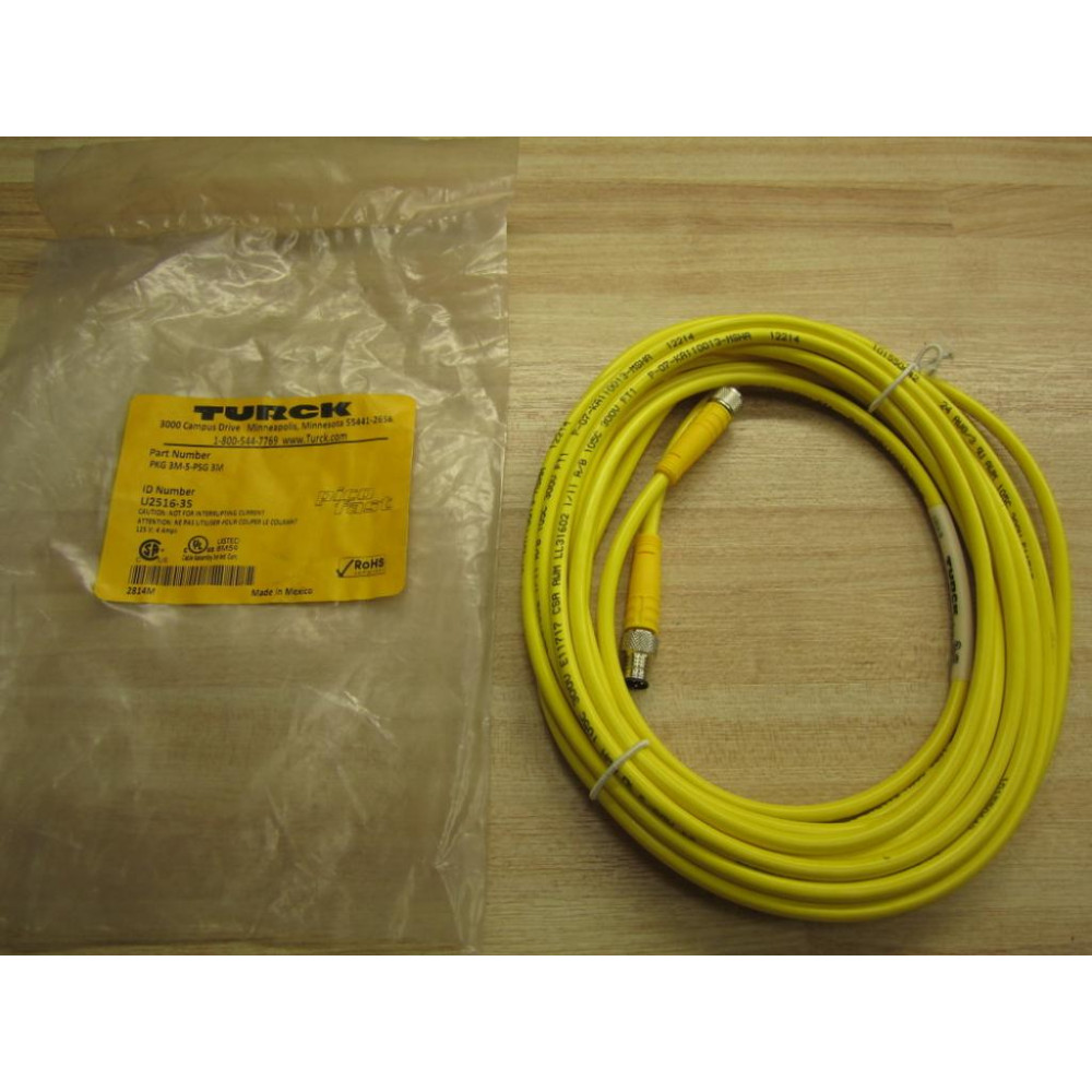 Turck PKG 3M-5-PSG-3M Molded Cordset Cable
