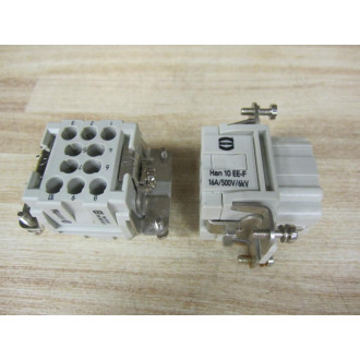 Harting 09320103101 Connector Han 10 EE-F-C (Pack of 2)