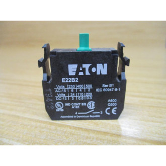 Cutler Hammer E22B2 Eaton Contact Block Ser. B1 (Pack of 2) - New No Box