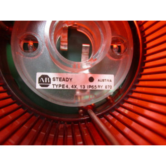 Allen Bradley 855T-B24DN4 Red Stack Light 855TB24DN4 - New No Box