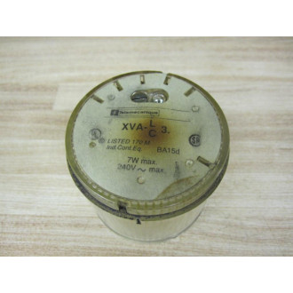 Telemecanique XVA-LC3-C Clear Stack Light No Lamp - Used