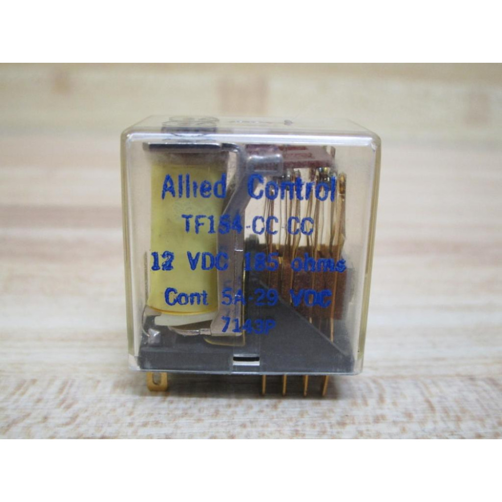 Allied Control TF154-CC-CC-12VDC Relay TF154-CC-CC 12 VDC-185 OHMS - New No Box