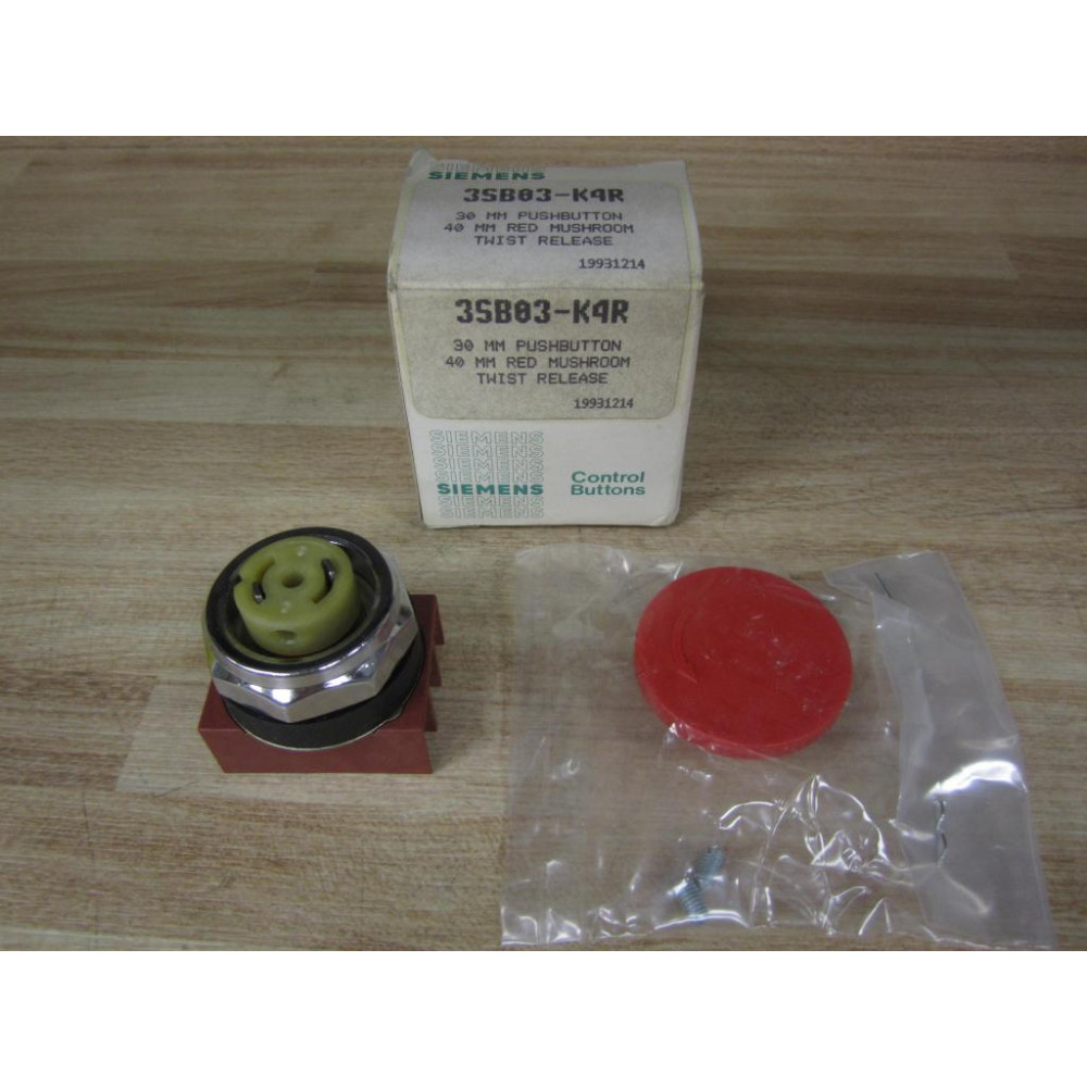 Siemens 3SB03-K4R 30MM Pushbutton 3SB03K4R