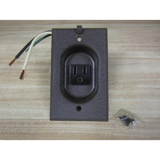 Mulberry 40584 3 Wire U-Ground Clock Outlet