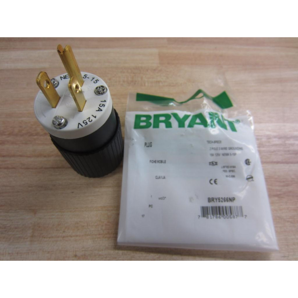 Bryant BRY5266NP Plug (Pack of 3) - New No Box