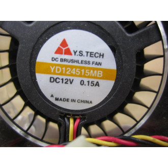 Y.S. Tech YD124515MB DC Brushless Fan In Plastic Case - New No Box