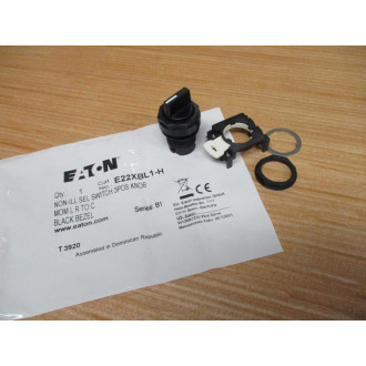 Eaton E22XBL1-H Cutler-Hammer Selector Switch E22XBL1H