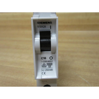 Siemens 5SX21 C16 Circuit Breaker 16 Anp 5SX21C16 - New No Box