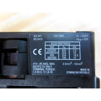 Allen Bradley 194R-NA200P3 Fused Disconnect Switch 194RNA200P3 - Used
