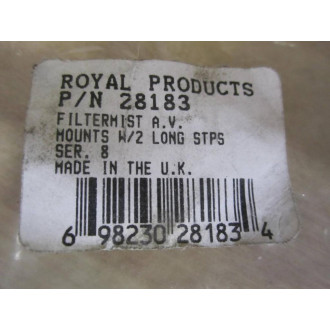 Royal Products 28183 Mounts Missing 2 Washers
