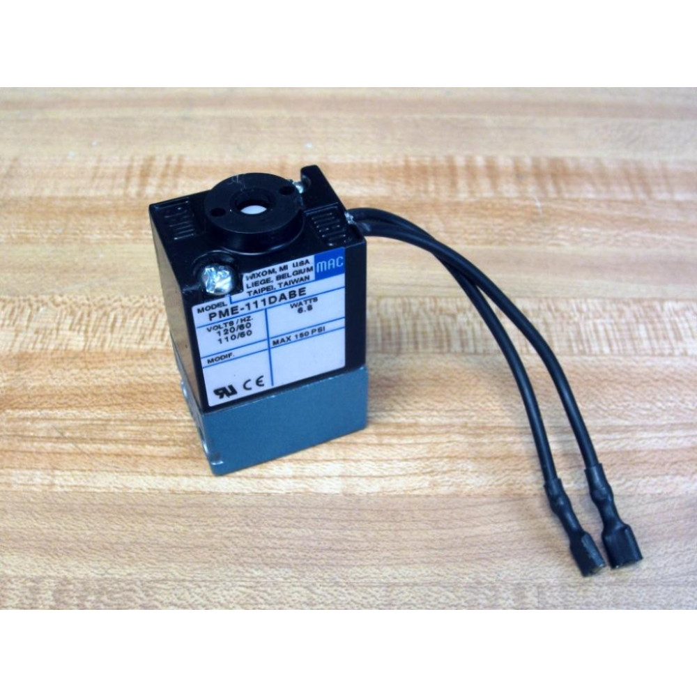 MAC PME-111DABE Valve PME111DABE Coil WBase - Used MAC PME-111DABE Valve PME111DABE Coil WBase - Used
