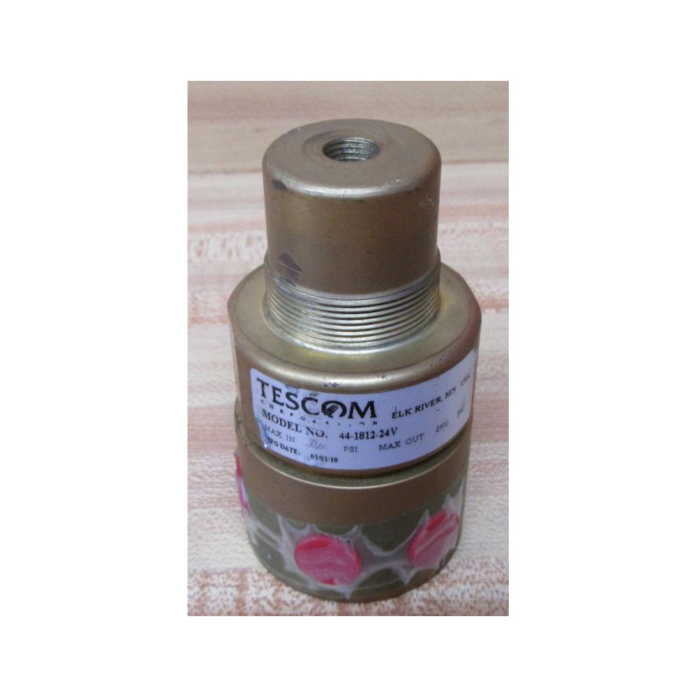 Tescom 44-1812-24V High Pressure Regulator WO Knob - Used
