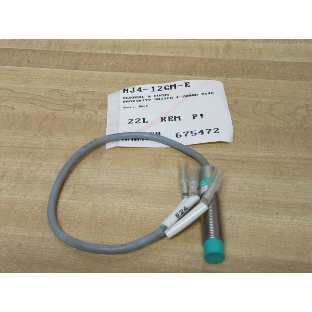 Pepperl + Fuchs NJ4-12GM-E Proximity Switch NJ412GME - New No Box