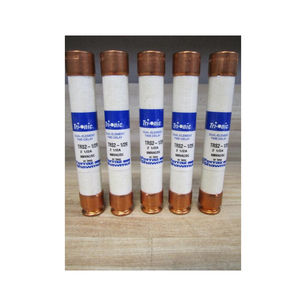 Gould Shawmut Ferraz TRS-2-12R Fuse Cross Ref 4YZJ5 (Pack of 5) - New No Box